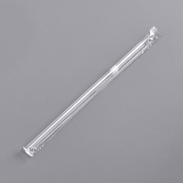 STRAWS, TRANSLUCENT WRAPPED FLEX 10,000CT