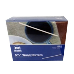 STIR STICKS,5.5" WOODEN 1000 ct