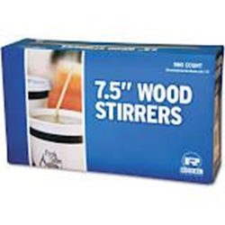 STIR STICKS, 7.5" WOODEN 500 ct