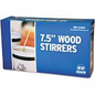 STIR STICKS, 7.5" WOODEN 500 ct