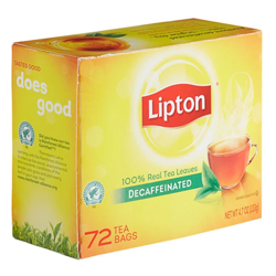 DECAF LIPTON 72ct